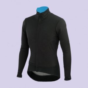 Wind-Stopper Black Cycling Jacket