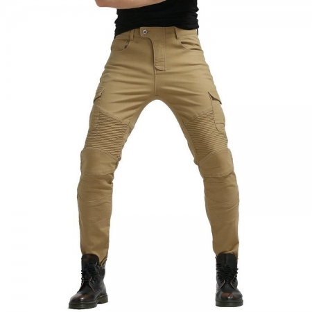 Â Motorcycle Riding Trousers Loose Straight Khaki Jeans